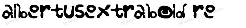 albertusextrabold re字体转换